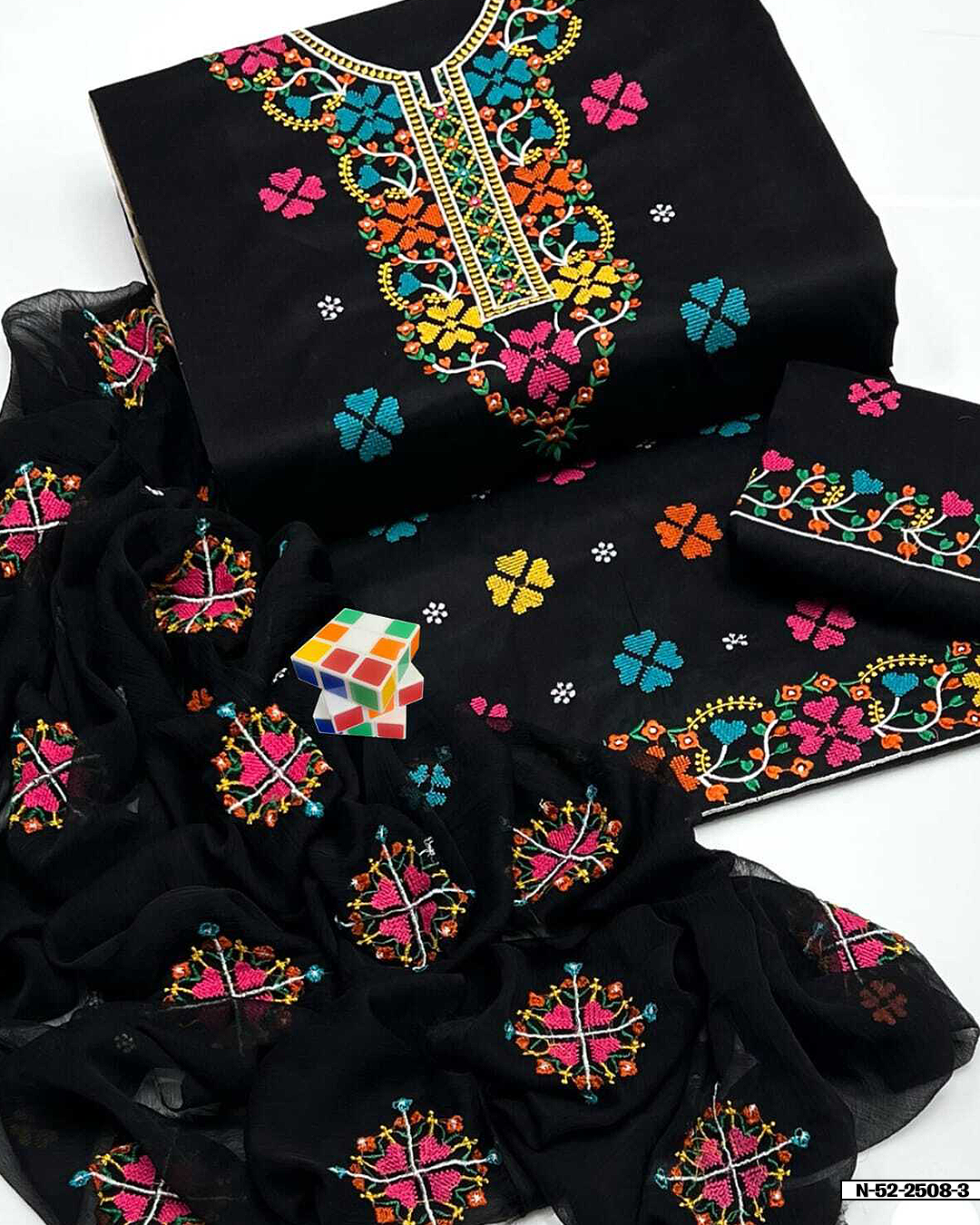 3 PC Stuff  Lawn Cotton New Collection